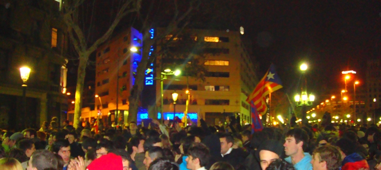 50.000 personnes à Canaletas - Fc-Barcelone.com