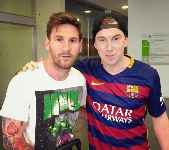 Messi avec Hardwell - Fc-Barcelone.com