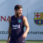 Lionel Messi à l’entraînement - Fc-Barcelone.com