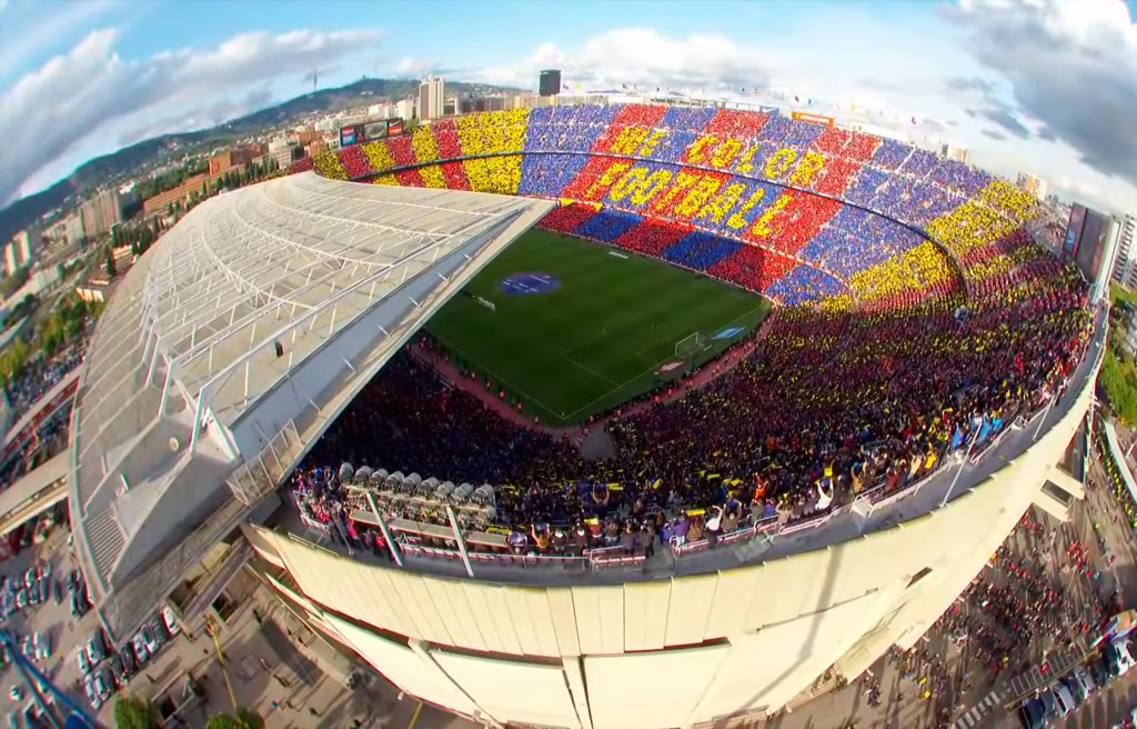 Superbe mosaïque au Camp Nou - Fc-Barcelone.com